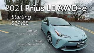 2021 Prius LE AWD-e Walk Around