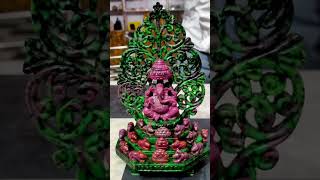 Ganesha Ruby Gemstone Statue 5810 carat #ganesha #shorts #art #viral #youtubeshorts #gemstone #craft