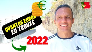 QUANTOS EUROS EU TROUXE P/ PORTUGAL? QUANTO AINDA TENHO? Hotéis + Passagem aérea, GASTOS gerais | ᴾᵀ