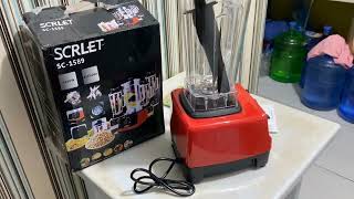 Unboxing & Testing of Heavy Duty Scrlet Blender