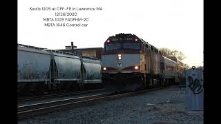 HD MBTA Commuter Rail Action on the Haverhill Line Includes a Double Draft Set December 2020