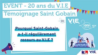 Event - 20 ans du V.I.E - Témoignage Saint Gobain