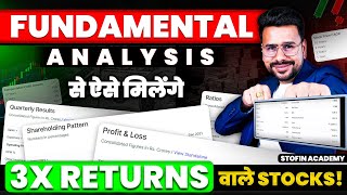 Find Multibagger Stocks to Invest | Fundamental Analysis | Share Market Basics For Beginners