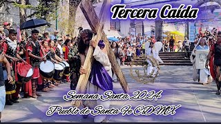 Semana Santa 2024 - Viacrucis - Tercera Caída - Pueblo de Santa Fe CDMX