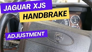 jaguar xjs handbrake adjustment