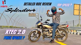 2024 hero splendor+ xtec 2.0 | detailed review | price update | top speed 🔥