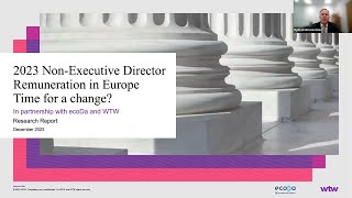 ecoDa / WTW Webinar: 2023 Non-Executive Director Remuneration in Europe