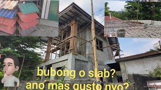 MAGKANO KAYA NAGASTOS NAMIN SA BUBONG RIB TYPE.4 AT SLAB SECOND FLOOR?/ Ofw couple dream house