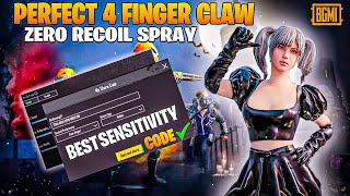 NEW UPDATE 2.7.0 🔥 BEST SENSITIVITY CODE + CONTROL SETTINGS PUBG MOBILE/BGMI | BEST 4 FINGER IPHONE