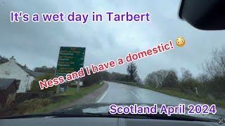 Rain, rain and more rain as we begin our trip along the Kintyre road starting at Tarbert