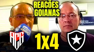 REAÇÕES dos GOIANOS na DERROTA DO ATLÉTICO GO PARA O BOTAFOGO ATLÉTICO GO 1X4 BOTAFOGO