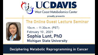 WCMC Seminar - Dr. Sophia Lunt