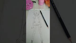 Gorillaz (Drawing of Noodle)plastic beach)