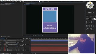 how to create 3D NFT CARD -After Effects -Tutorial 4 -    كفاش ترسم او تبيع التصاميم ديالك