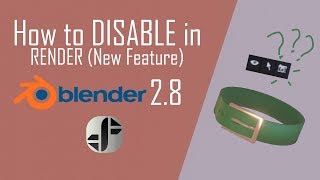 Blender 2.8 Tutorial | New Method to Disable Object in Render (Outdated)