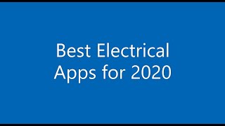 Best Electrical Apps for 2020