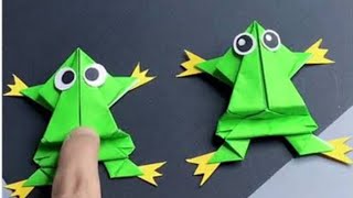 Jumping Frog | How To Make Paper Frog | Paper Frog Marking | Jumping Paper Frog | Paper Frog