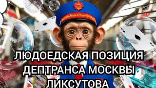 Людоедская позиция дептранс Москвы Ликсутова Хулиганство и умышленная порча имущества его персоналом