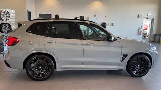 2022 BMW X3 M Competition Brooklyn Grey with Shakir Orange