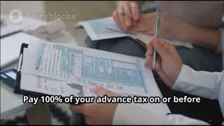 Attention tax payers !Advance tax payment schedule please see video for full detaisl