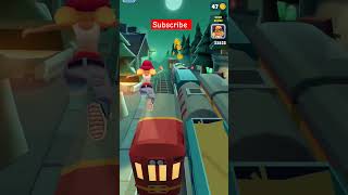 Subway Surfers Run ,train jump😱🤩😂#shorts #subwaysurfers #tiktok #gaming