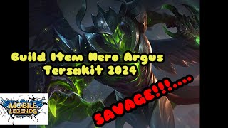 SAVAGE!!!! item ARGUS paling sakit 2024 | pro player sulut ANDRE  KONDOY jgn lupa sub #argus_exe