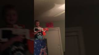 Cousin nerf gun battle