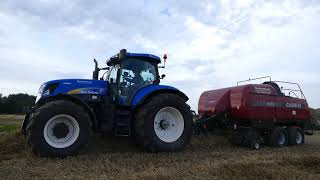 pure sound! (open pijp) stro persen /new holland t7070/ case lb 433/ steenwinckels/ pressing straw