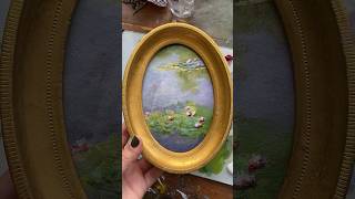 Monet’s water lilies copy in a vintage gold frame