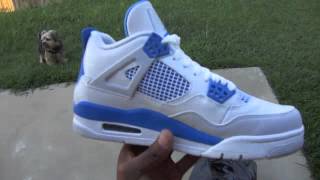 "Air Jordan" Retro IV (4) "Military Blue" - DIPSET - FAMILY TIES