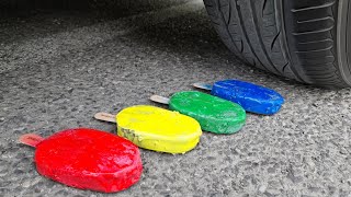 Crushing Things With Car Best! Car vs Slime, Ice Cream, Jelly | Running over stuff with a car asmr