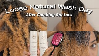 My Wash Day Routine After Combing My Locs Out | Ft. The Unbrush + Innersense (With Time Stamps)