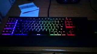 Corsair K95 RGB - Rainbow Wave with persistent typing