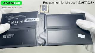 Replacement battery for Microsoft G3HTA038H 7.57V 45Wh 4 cells