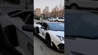 Lamborghini Aventador || Svj || Lamborghini urus boosting on street || #shorts