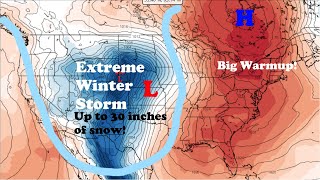 Extreme snowstorm entering the Central United States!!