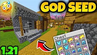 🔥God Seed for Minecraft 1.21 Bedrock & PE! || New Seed 1.21 Bedrock!!