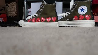 On Foot Review | Converse Play  Comme de Garçons | I been wanting these since forever😭