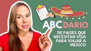 🌏 PAISES Y REGIONES QUE NECESITAN VISA 🇲🇽 PARA VIAJAR A MEXICO