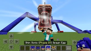 New Shin Sonic Tapes vs Herobrine Addon Update in Minecraft PE