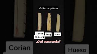 Diferentes materiales en cejilla de guitarra, ¿cuál suena mejor? | Borro Guitars #shorts #cortos