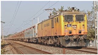 COLORFUL TEJAS Liveried Aerodynamic GZB WAP-5 | With 15657 Brahmaputra Mail Running towards NCB