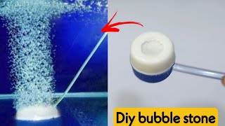 How to make bubble stone for fish tank//How to make Air Pump at home