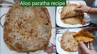 Aloo paratha recipe/aloo paratha making in telugu/perfect aloo paratha recipe/paratha easy method