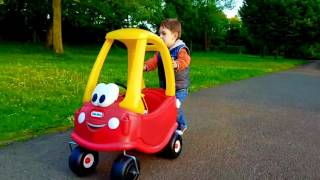 COZY COUPE CAB BABY & MOTHER Playing in the Park with DADDY & BABY MICKEY MOUSE/Little Tikes