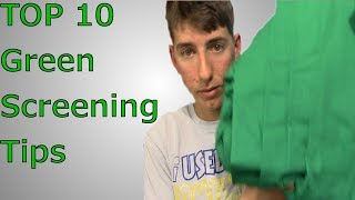 Premier Prep - My top 10 Green Screen tips | Film World Prmier Prep | Monthly Tip