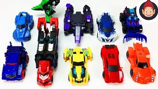 Transformers Toys Combiner Force With Optimus Prime Bumblebee Megatronus Sideswipe and Grimlock