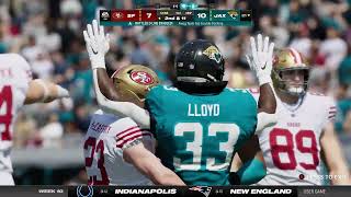 2023 Week 10 - 49ers at Jaguars in 4k - big comeback