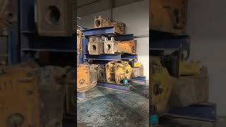 Heavy steel machines .rock breaker yard . Steel rock breaker  massive equipments #Shorts