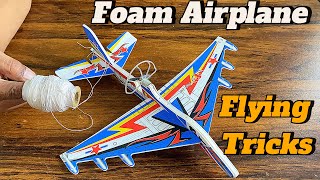 How To Built Foam Dc Motor Airplane With Indoor Flying | Science Project